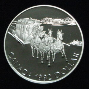 CANADA , 1 DOLAR DE 1992 , PLATA