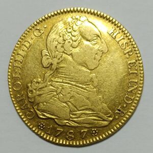CARLOS III . 4 ESCUDOS DE 1787 MADRID . ORO