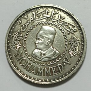 Marruecos . 500 francs de 1956 . Plata